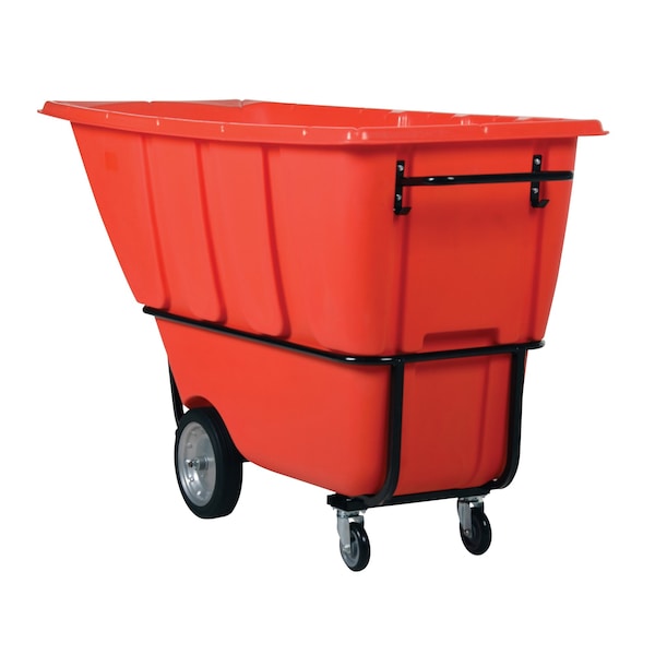 Vestil Heavy Duty Tilt Truck 1 Cubic Yard 2100 lb Red TDT-100-HD-RED - main